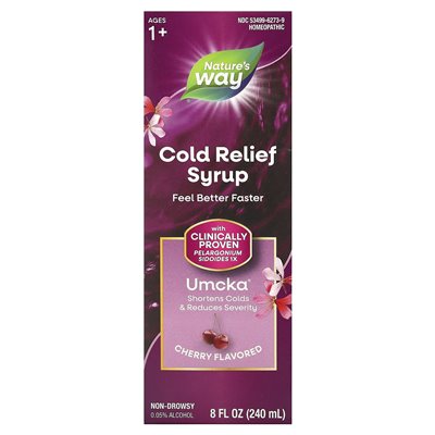 Nature's Way, Cold Relief Syrop, Umcka, Cherry, 8 Fl Oz (240 ml)