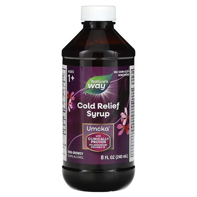 Nature's Way, Cold Relief Syrop, Umcka, Cherry, 8 Fl Oz (240 ml)