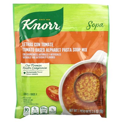 Knorr, Tomaten-Nudelsuppe, 3,5 oz (100 g)