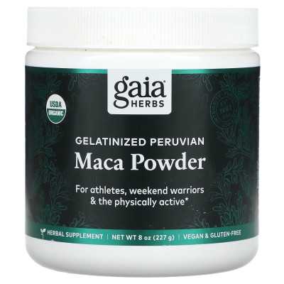 Gaia Herbs, gelatinisiertes peruanisches Maca-Pulver, 8 oz (227 g)