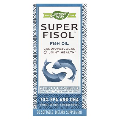 Nature's Way, Super Fisol, olej rybny, 90 miękkich