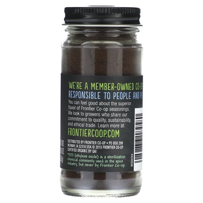 Frontier Co-Op, Organic Tolers, Ground, 1,90 uncji (53 g)