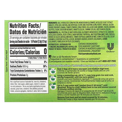 Knorr, Mi Arroz, Reisgewürzmischung, Rot, 4 Päckchen, 2,39 oz (68 g)