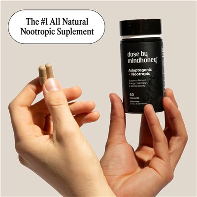 Mindhoney, dawka, adaptogenne nootropowe, 60 kapsułek