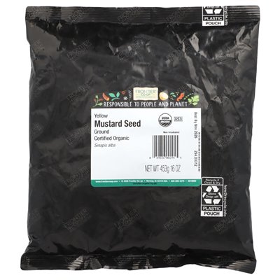 Frontier Co-op, Organic Ground Yellow Mustard Seed, 16 oz (453 g)