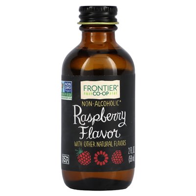 Frontier Co-op, smak malinowy, bezalkoholowy, 2 Fl Oz (59 ml)