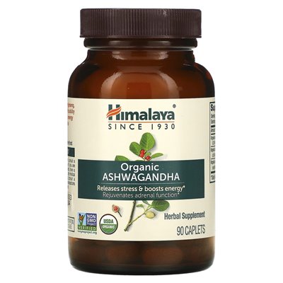 Himalaya, ekologiczne Ashwagandha, 90 kapleczek Himalaya, ekologiczne Ashwagandha, 90 kapleczek