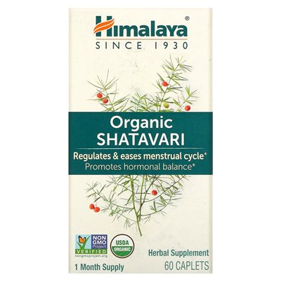 Himalaya, ekologiczne Shatavari, 60 capletów Himalaya, ekologiczne Shatavari, 60 capletów