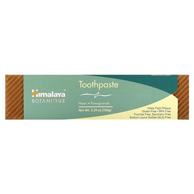 Himalaya, Botanique, pasta do zębów, Neem i Granat, 5,29 uncji (150 g) Himalaya, Botanique, pasta do zębów, Neem i Granat, 5,29 uncji (150 g)
