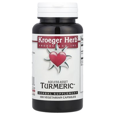 Kroeger Herb Co, Agent Asset, Turmeric ™, 100 kapsułek wegetariańskich