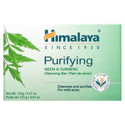 Himalaya, Purifying Cleansing Bar Soap, Neem & Turmeric, 4.41 oz (125 g) Himalaya, Purifying Cleansing Bar Soap, Neem & Turmeric, 4.41 oz (125 g)
