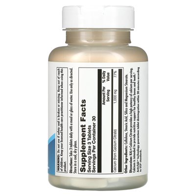 Kal, Calciumcitrat 1000, 1000 mg, 90 Tabletten (333 mg pro Tablette)