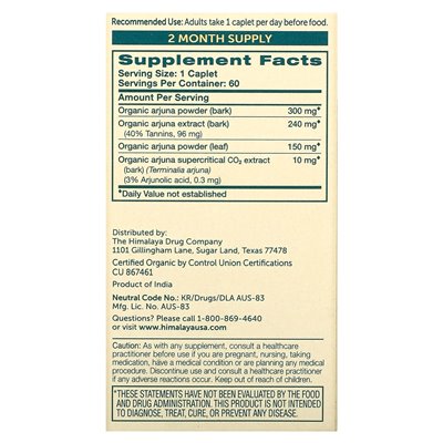 Himalaya, Bio-Arjuna, 60 Kapseln