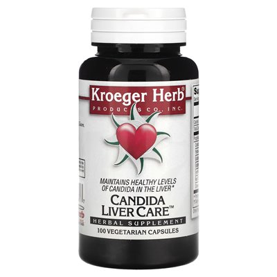 Kroeger Herb Co, Candida Liver Care, 100 kapsułek wegetariańskich