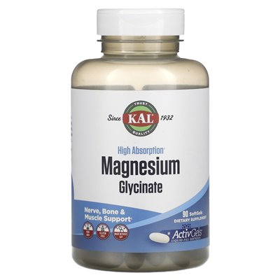 Kal, wysoka glicyn magnezu, 90 miękkich