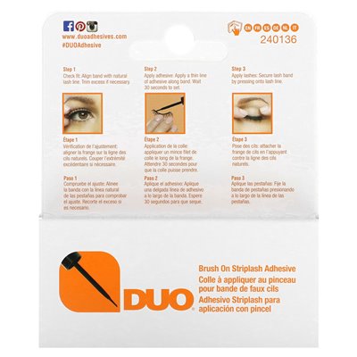 Duo, brush on glue stripes, dark shade, 0.18 oz (5 g)