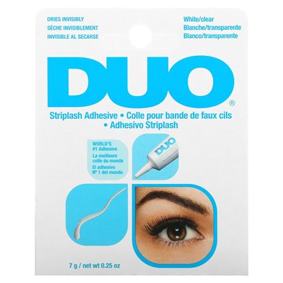 Duo, Strip Glue, White/Clear, 0.25 oz (7 g)