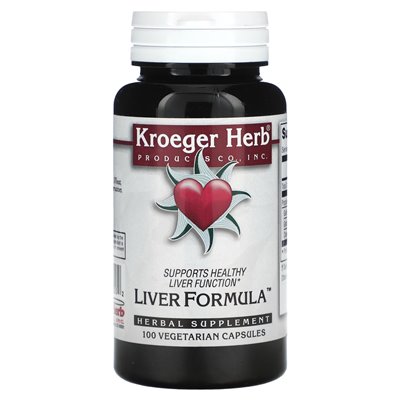 Kroeger Herb Co, Leberformel, 100 vegetarische Kapseln
