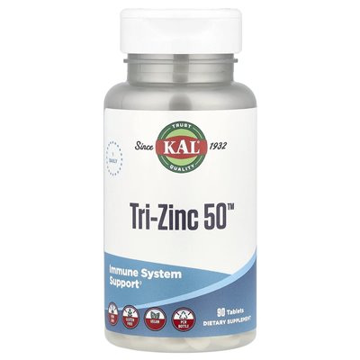 Kal, Tri-Zinc 50 ™, 90 tabletek
