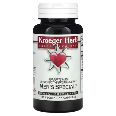 Kroeger Herb Co, męskie specjalne, 100 kapsułek wegetariańskich
