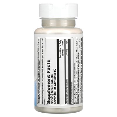 Kal, choline, 250 mg, 100 tablets (125 mg per tablet)