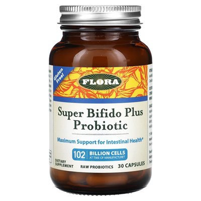 Flora, super bifido plus probiotyk, 102 miliardy komórek, 30 kapsułek