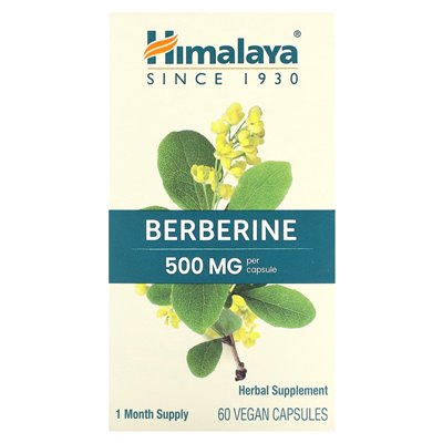Himalaya, berberyna, 500 mg, 60 wegańskich kapsułek Himalaya, berberyna, 500 mg, 60 wegańskich kapsułek