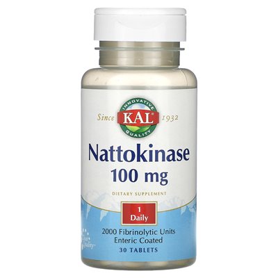 Kal, Nattokinase, 100 mg, 30 tablets