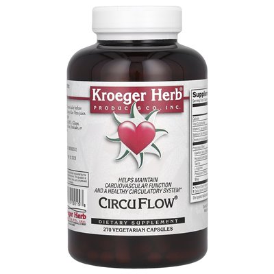 Kroeger Herb Co, Circuflow, 270 vegetarische Kapseln