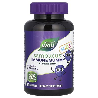 Nature's Way, Sambucus for Kids, Elderberry , 60 Gummies Nature's Way, Sambucus for Kids, Elderberry , 60 Gummies