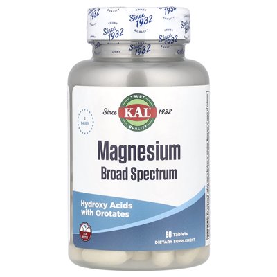 Kal, Magnesium Broad Spectrum, 60 Tabletten