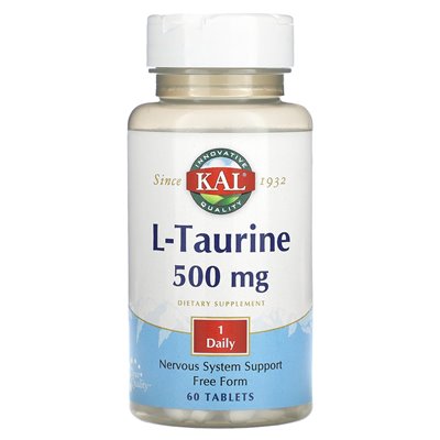 Kal, l-taurine, 500 mg, 60 tablets