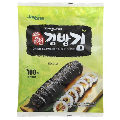 Jayone, dried seaweed, 10 sheets