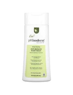 pHisoderm, Clean, Anti-Blemish Body Wash, Duschgel gegen Hautunreinheiten, 10 fl oz (295 ml)