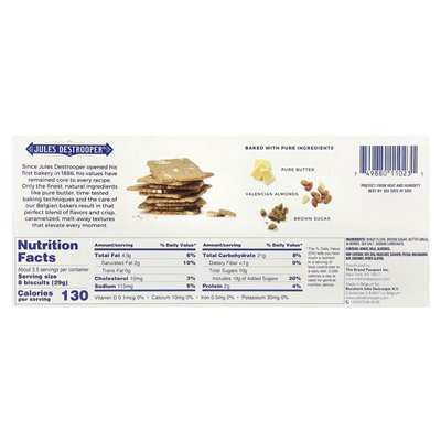 Jules Destrooper, migdałowe Thins, 3,5 uncji (100 g) Jules Destrooper, migdałowe Thins, 3,5 uncji (100 g)