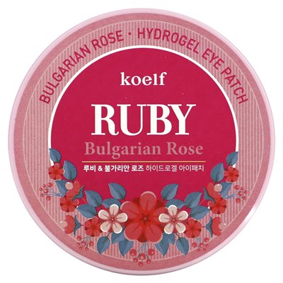 Koelf, Ruby Bułgaryan Rose Hydrożel Eye, 60 łatek Koelf, Ruby Bułgaryan Rose Hydrożel Eye, 60 łatek