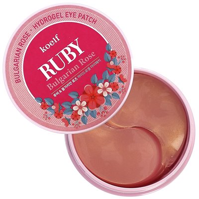 Koelf, Ruby Bulgarian Rose Hydrogel Eye, 60 patches