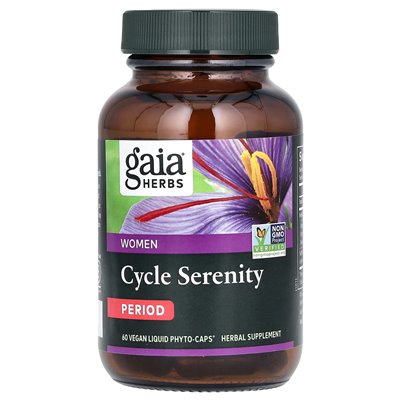 Zioła Gaia, kobiety, spokój cyklu, okres, 60 wegańskich ciekłych fito-caps