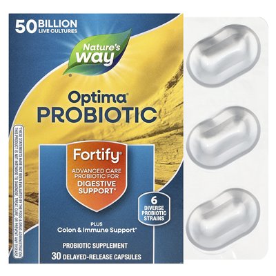 Nature's Way, Optima® Probiotic, Fortify®, 30 kapsułek o opóźnionym uwalnianiu Nature's Way, Optima® Probiotic, Fortify®, 30 kapsułek o opóźnionym uwalnianiu