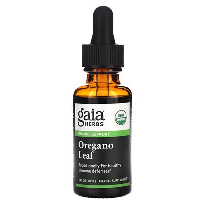 Zioła Gaia, organiczny liść oregano, 1 Fl Oz (30 ml)
