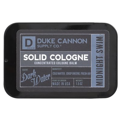 Duke Cannon Supply Co., Solid Kolonia, Północna pływanie, ciemna woda, 1,5 uncji