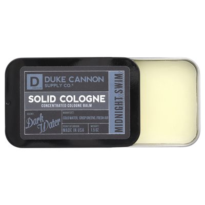 Duke Cannon Supply Co., Solid Kolonia, Północna pływanie, ciemna woda, 1,5 uncji