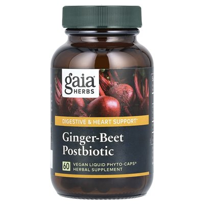 Zioła Gaia, Ginger-Beet Postbiotyc, 60 wegańskich płynnych fito-caps