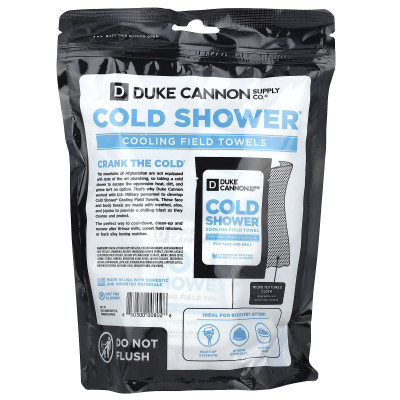 Duke Cannon Supply Co., Cold Shower®, Gesichts- und Körpertücher, 15 Feldtücher