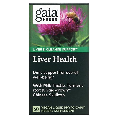 Gaia Herbs, Zdrowie Wątroby, 60 Wegańskich Płynnych Phyto-Kapsułek Gaia Herbs, Zdrowie Wątroby, 60 Wegańskich Płynnych Phyto-Kapsułek