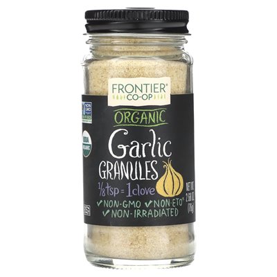 Frontier Co-Op, Organic, Garlic, Granules, 2.68 oz (76 g)