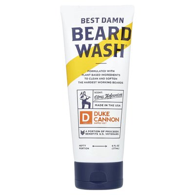 Duke Cannon Supply Co., Best Damn Beard Wash®, Citrus Hefeweizen, 6 fl oz (177 ml)