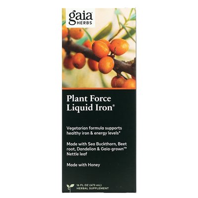 Gaia Herbs, Plant Power Liquid Iron, 16 Oz (473 ml) Gaia Herbs, Plant Power Liquid Iron, 16 Oz (473 ml)