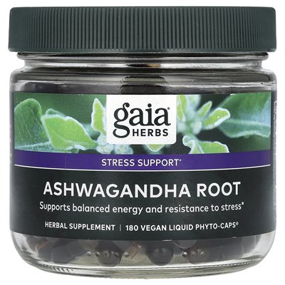 Gaia Herbs, Ashwagandha Root, 180 wegańskich płynnych fito-caps Gaia Herbs, Ashwagandha Root, 180 wegańskich płynnych fito-caps