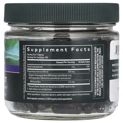 Gaia Herbs, Ashwagandha Root, 180 wegańskich płynnych fito-caps Gaia Herbs, Ashwagandha Root, 180 wegańskich płynnych fito-caps